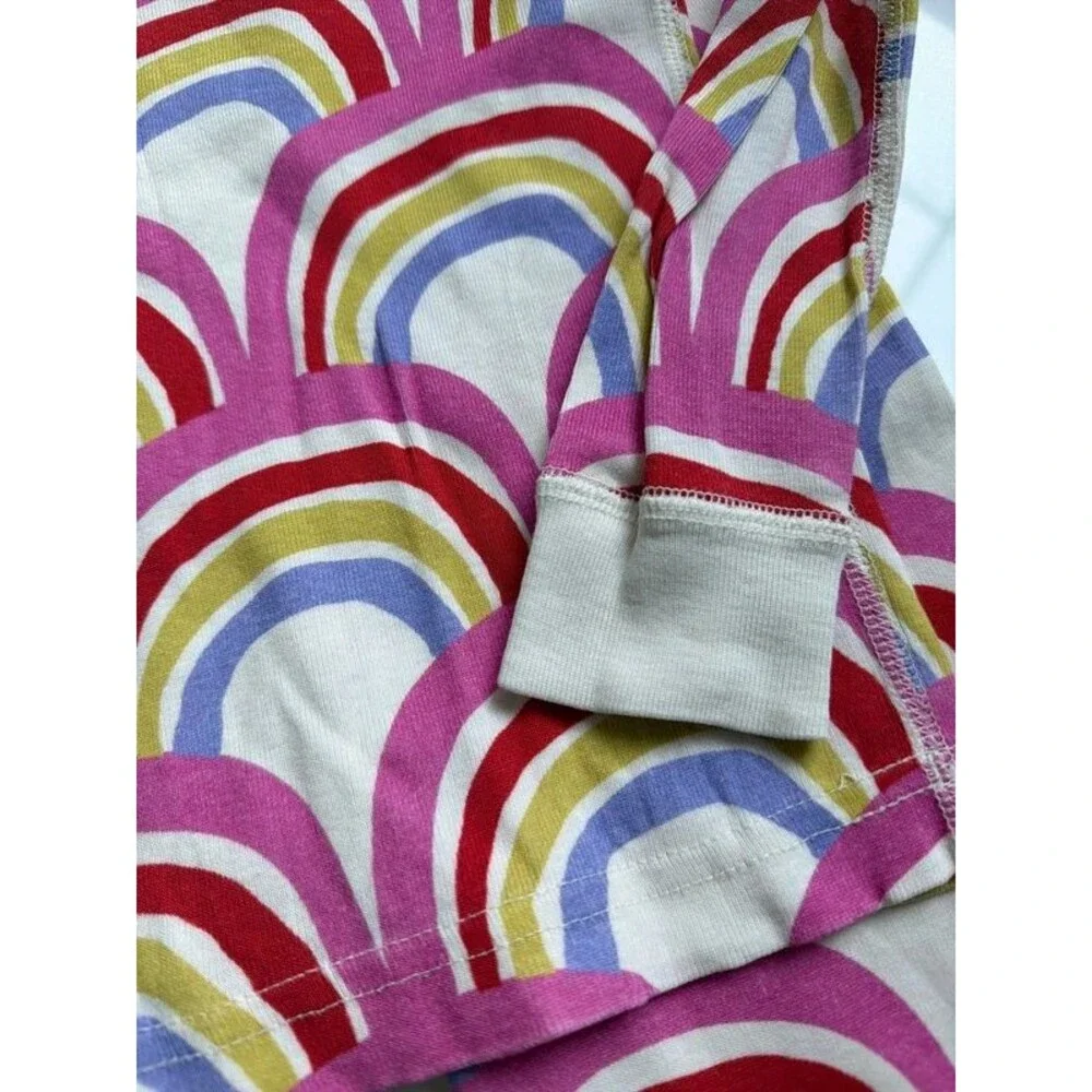 Hanna Andersson girls rainbow pajamas long sleeve size 8